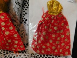 barbie red gold dress 2